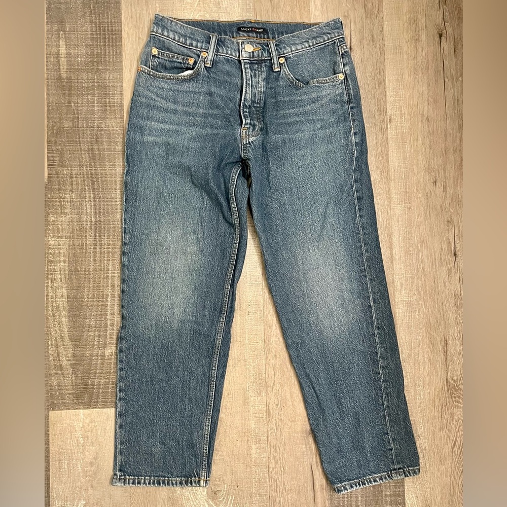 Lucky Brand Relaxed Taper Cropped Jeans